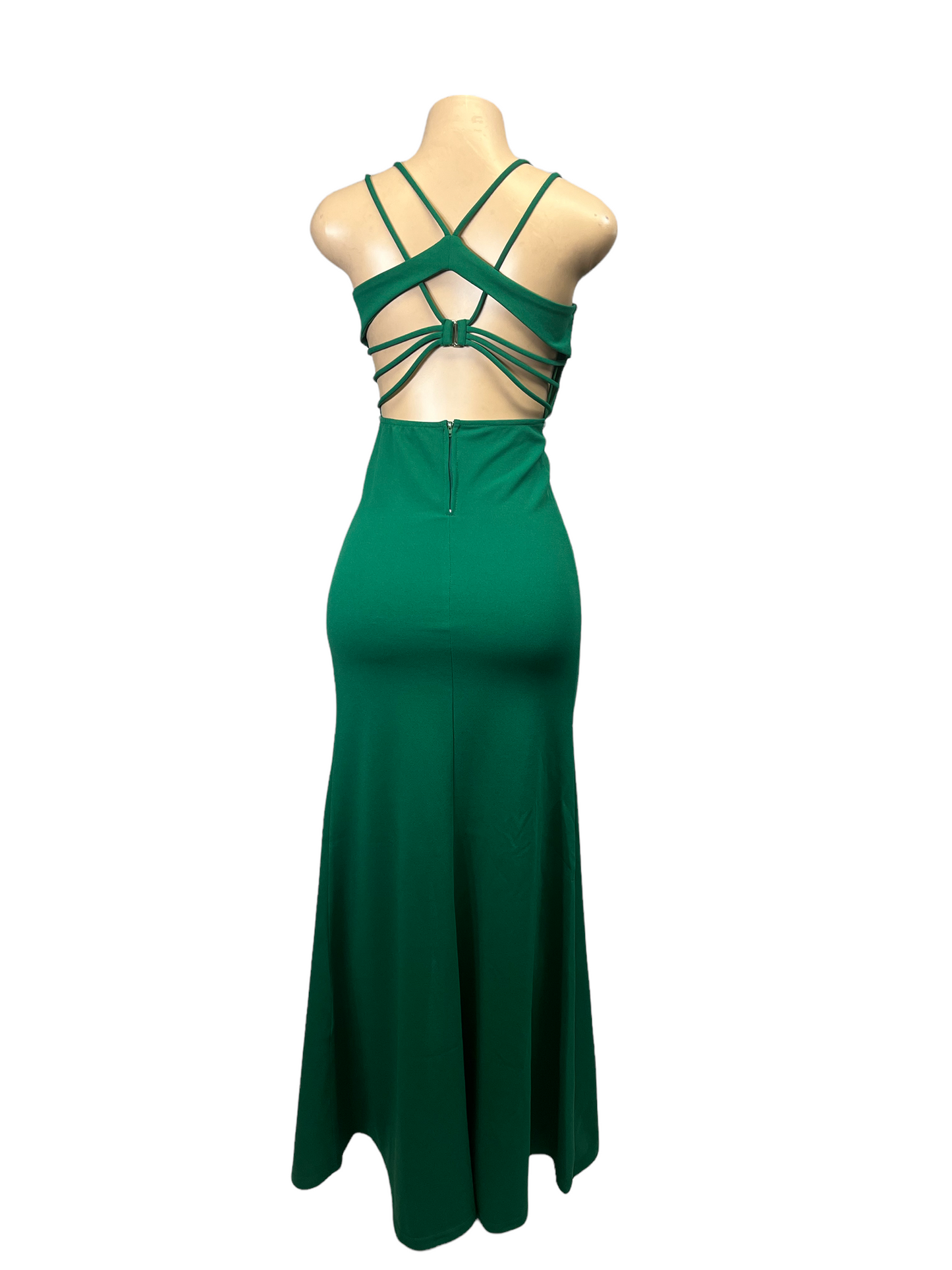 Vestido de fiesta de cruce en la espalda
